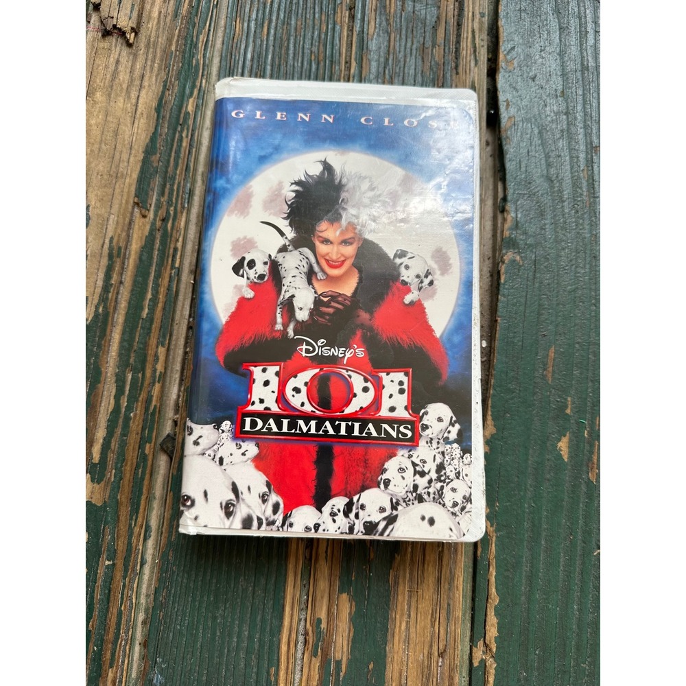 Disney 101 Dalmatians VHS Live Action Glenn Close 1996 Clamshell Case A3734